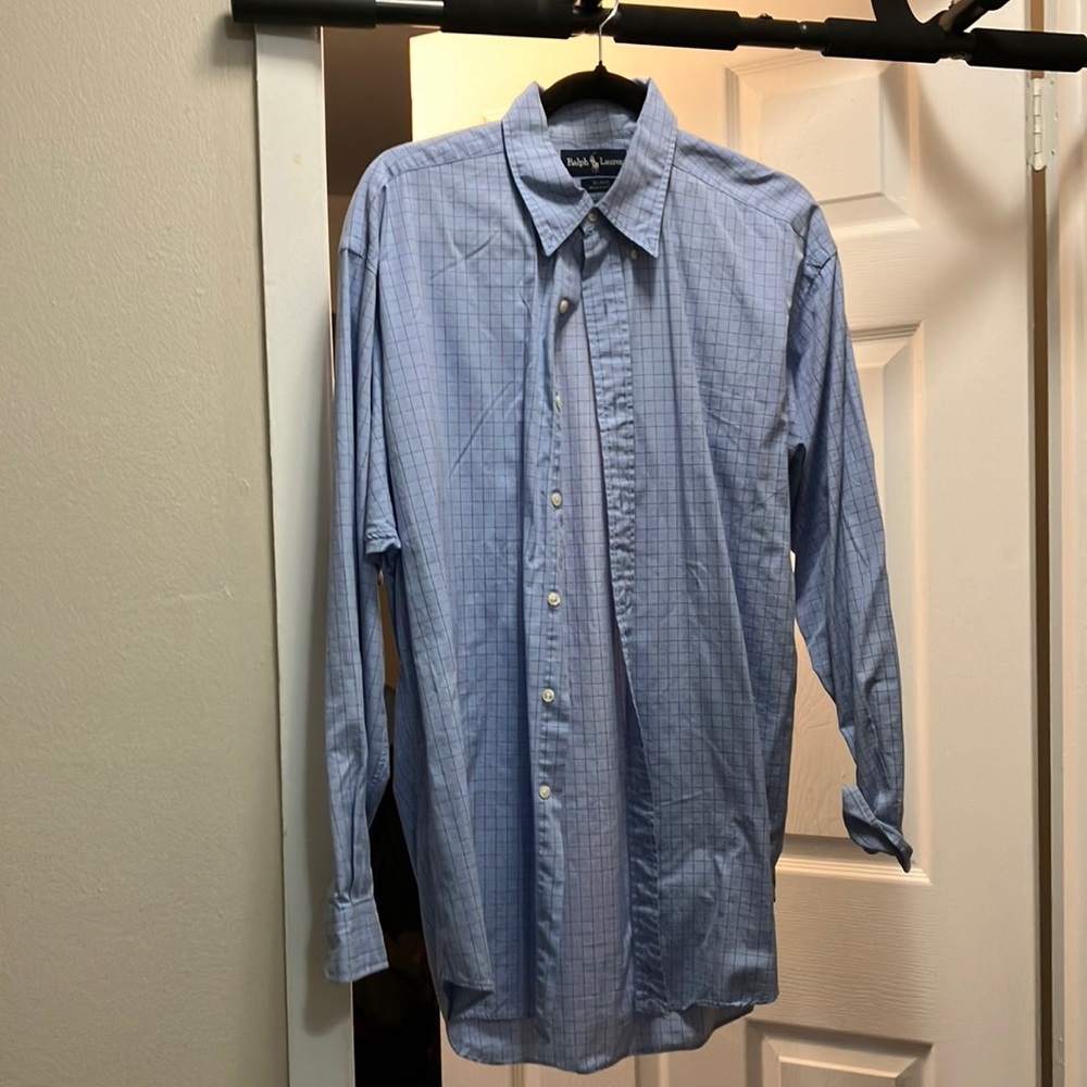 Ralph Lauren Blue Casual Button Down Shirt